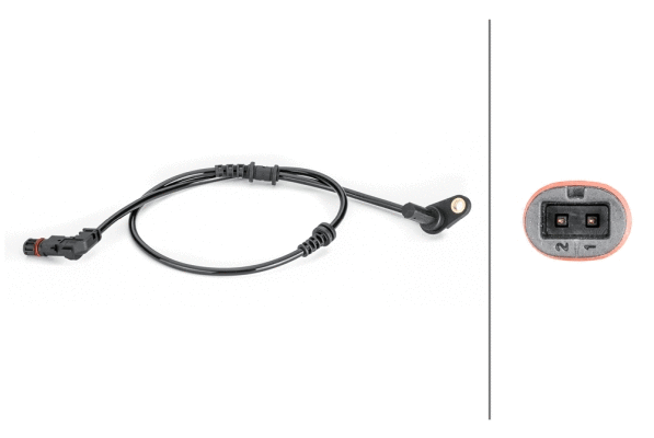 Sensor, wheel speed (6PU 012 806-561)