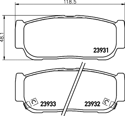Brake Pad Set, disc brake