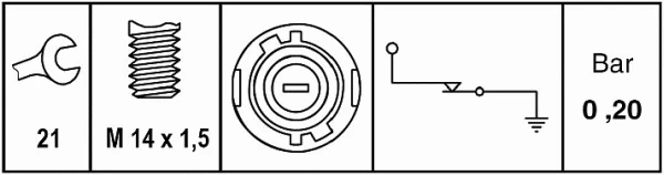 Oil Pressure Switch (6ZL 009 600-051)