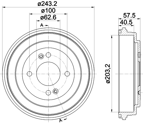 Brake Drum (8DT 355 301-881)