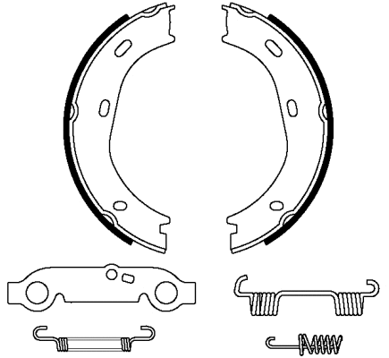 Brake Shoe Set, parking brake