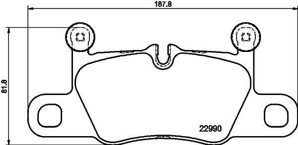 Brake Pad Set, disc brake (8DB 355 039-821)