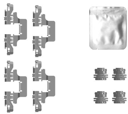 Accessory Kit, disc brake pad (8DZ 355 207-211)