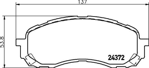 Brake Pad Set, disc brake (8DB 355 028-511)