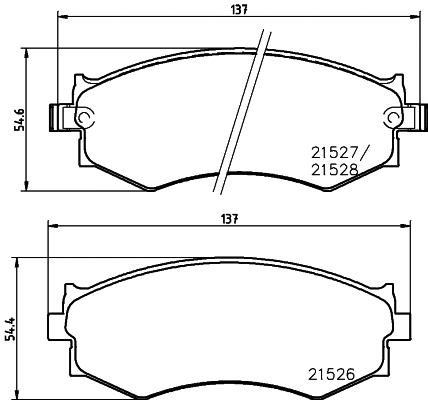 Brake Pad Set, disc brake (8DB 355 024-071)