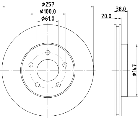 Brake Disc (8DD 355 113-351)