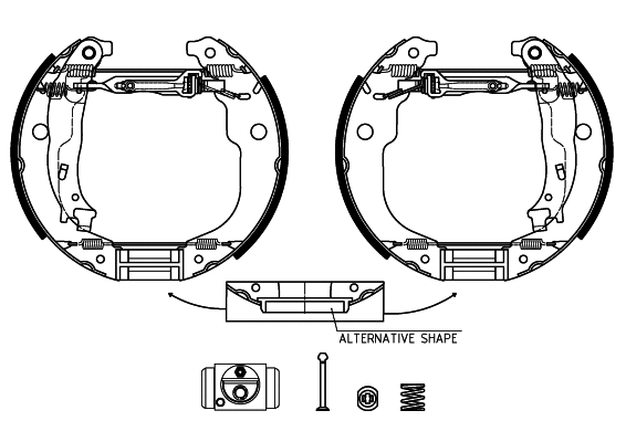 Brake Shoe Set (8DB 355 022-951)