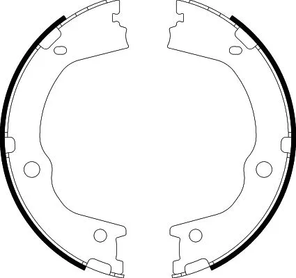 Brake Shoe Set, parking brake (8DA 355 050-931)