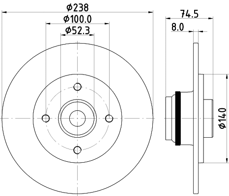 Brake Disc (8DD 355 123-351)
