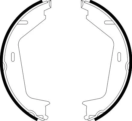 Brake Shoe Set, parking brake (8DA 355 050-591)