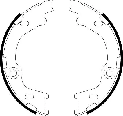Brake Shoe Set, parking brake (8DA 355 050-811)