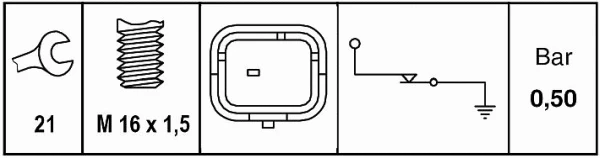Oil Pressure Switch (6ZL 009 600-041)