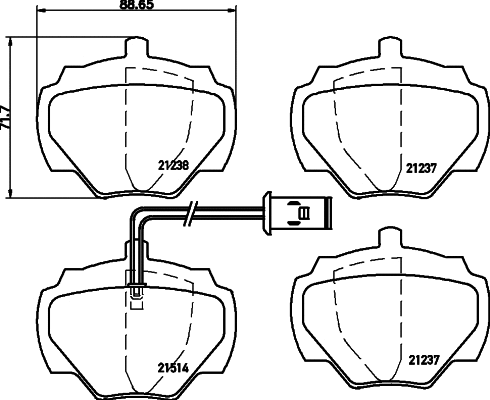 Brake Pad Set, disc brake