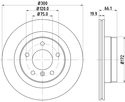 Brake Disc (8DD 355 111-281)