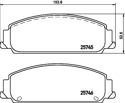Brake Pad Set, disc brake (8DB 355 030-071)