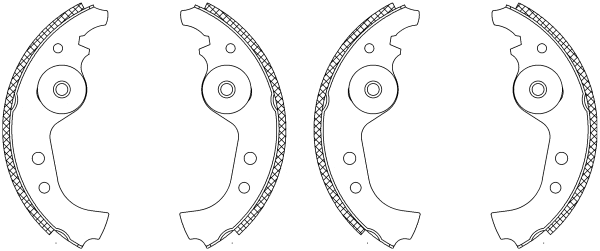 Brake Shoe Set (8DB 355 003-091)