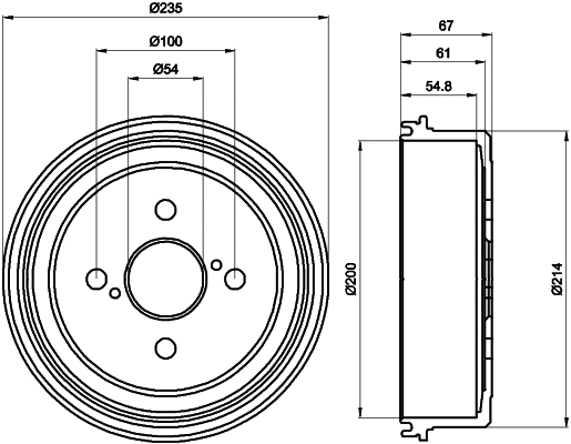 Brake Drum (8DT 355 302-161)