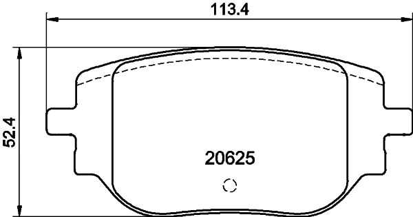 Brake Pad Set, disc brake (8DB 355 044-341)