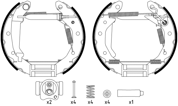 Brake Shoe Set (8DB 355 022-661)