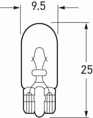 Bulb, position/end outline marker light