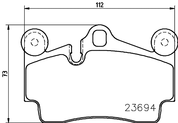 Brake Pad Set, disc brake (8DB 355 031-591)