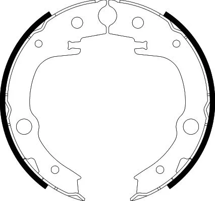 Brake Shoe Set, parking brake (8DA 355 050-651)