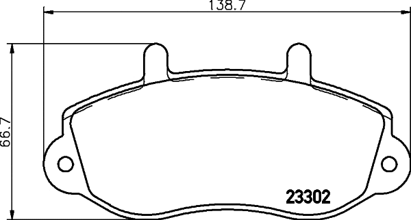 Brake Pad Set, disc brake (8DB 355 019-321)