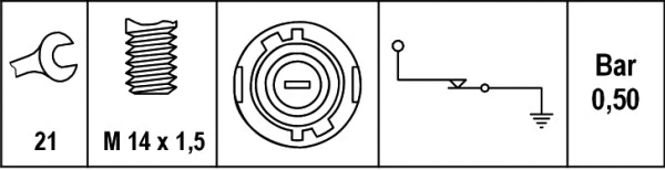 Oil Pressure Switch (6ZL 003 259-741)