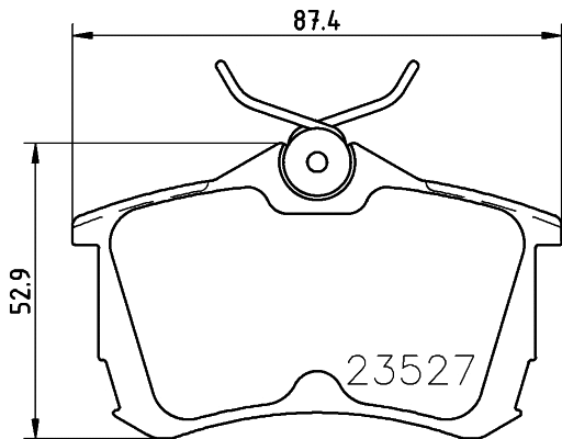 Brake Pad Set, disc brake (8DB 355 030-161)