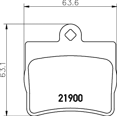 Brake Pad Set, disc brake (8DB 355 008-311)