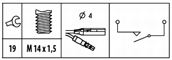 Switch, reverse light (6ZF 181 612-001)