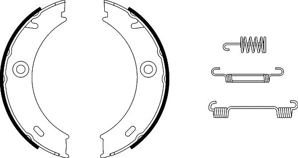 Brake Shoe Set, parking brake (8DA 355 050-461)