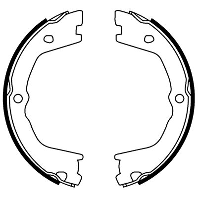 Brake Shoe Set, parking brake (8DA 355 050-231)