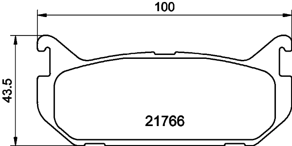 Brake Pad Set, disc brake (8DB 355 016-711)