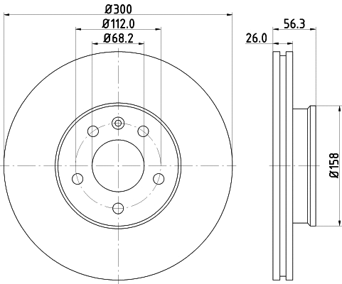 Brake Disc (8DD 355 108-082)