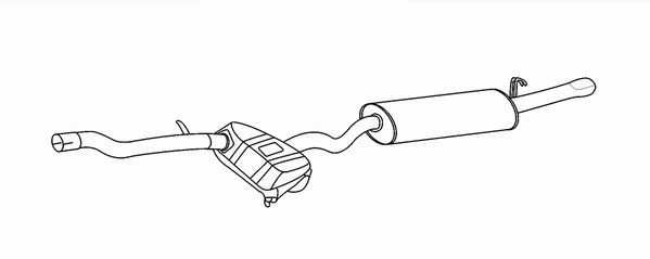 Rear Muffler (8LD 366 026-511)