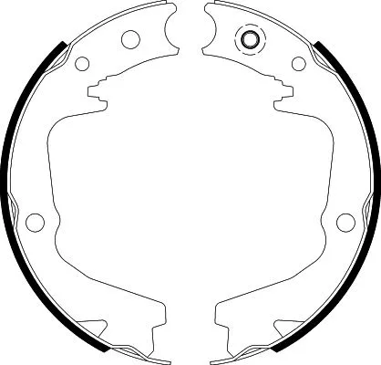 Brake Shoe Set, parking brake (8DA 355 051-141)