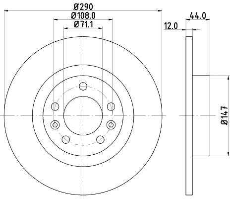Brake Disc (8DD 355 117-991)