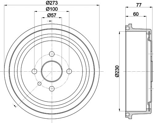 Brake Drum (8DT 355 303-451)