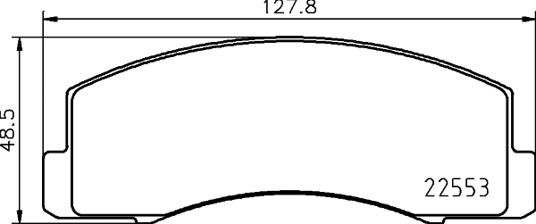 Brake Pad Set, disc brake (8DB 355 029-981)