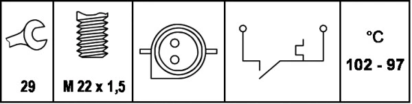 Temperature Switch, radiator fan