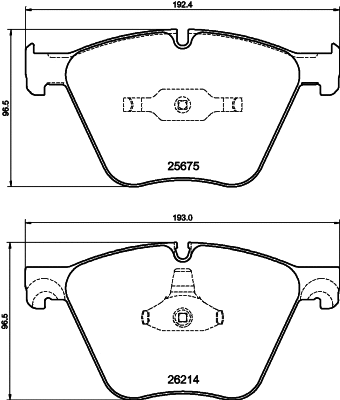 Brake Pad Set, disc brake (8DB 355 040-371)