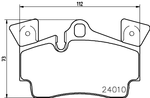 Brake Pad Set, disc brake (8DB 355 011-471)