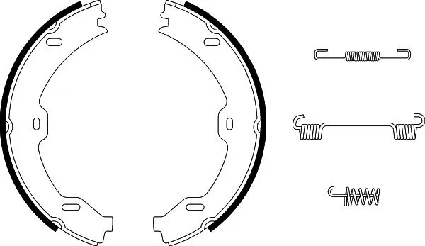 Brake Shoe Set, parking brake (8DA 355 050-481)
