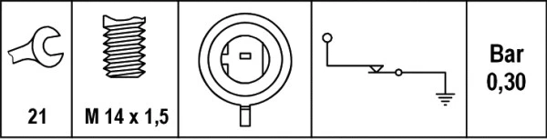 Oil Pressure Switch (6ZL 003 259-601)