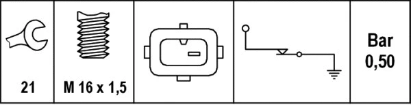 Oil Pressure Switch (6ZL 003 259-591)