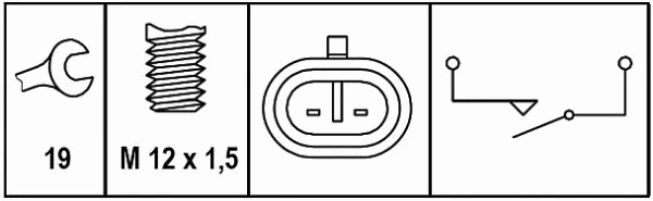 Switch, reverse light (6ZF 008 621-261)