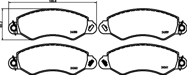 Brake Pad Set, disc brake