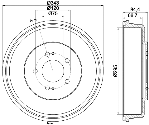Brake Drum (8DT 355 301-871)