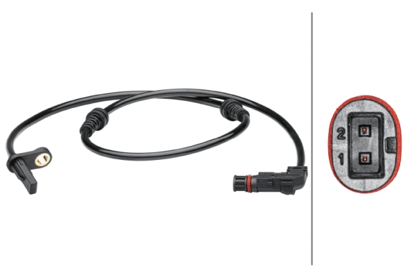 Sensor, wheel speed (6PU 012 679-351)